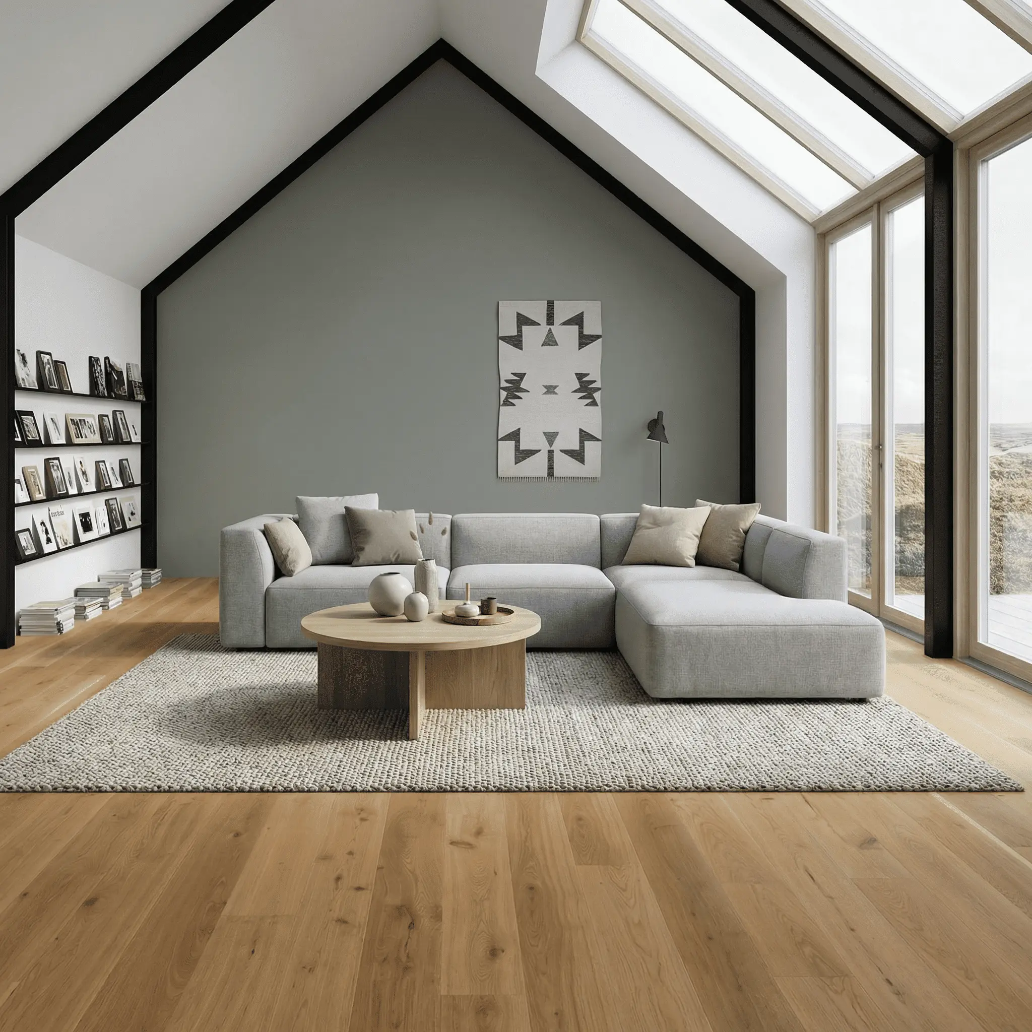 Alternative view of Parkett Boen 1-stav Eik Crescendo 181 Live matt lakk