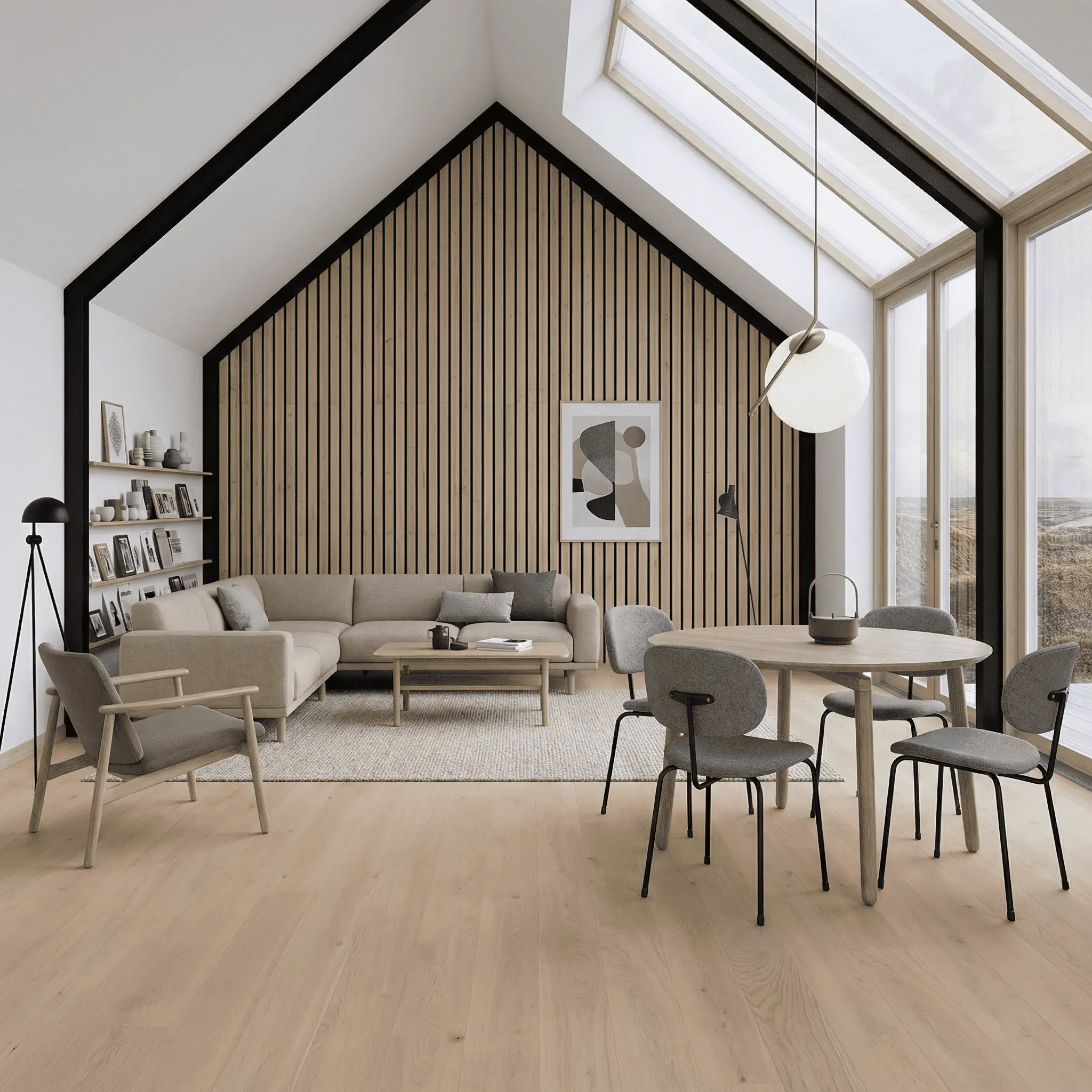 Alternative view of Parkett Boen Eik Fresh White Crescendo 181 Live Matt plus