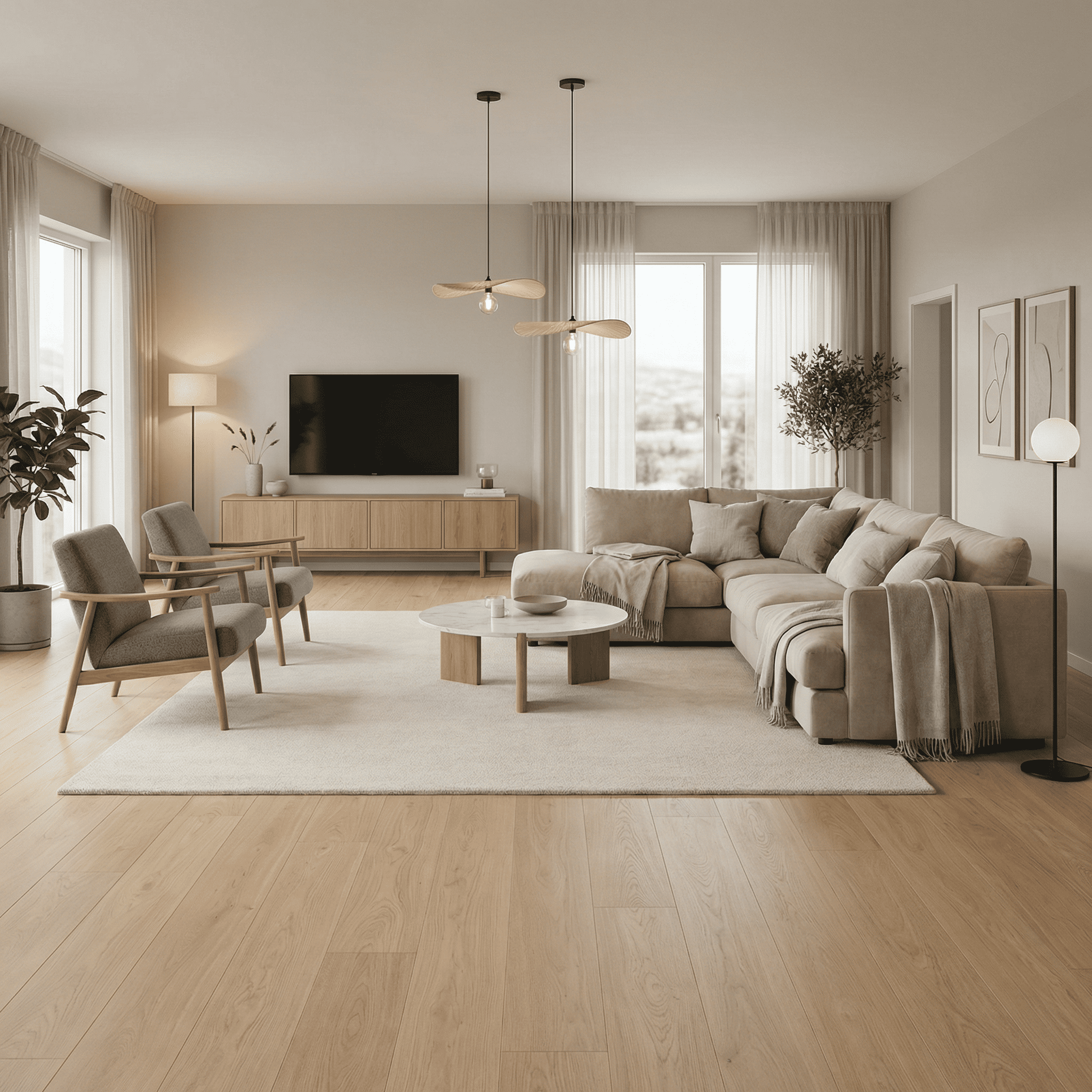 Alternative view of Herdet Tregulv Parky Summit Oak Ivory