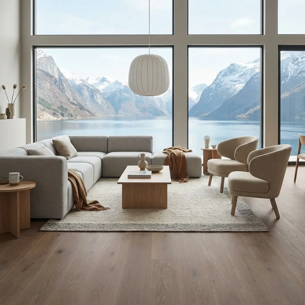 Alternative view of Parkett Boen Castle Eik India Grey Natur Baltic Live Pure